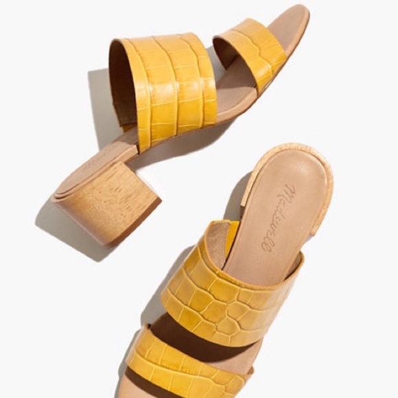 madewell kiera block heel slide